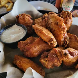 Cajun dry rub wings.