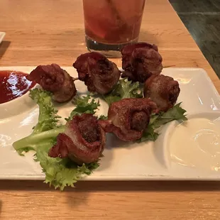 Bacon Wrapped Meatballs