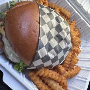 double patty burger