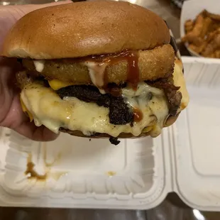 Western cheeseburger