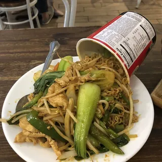 Ginger Scallion Stir Fried Ramen