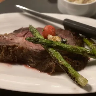 16 oz Prime Rib w/Asparagus