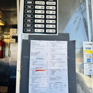 Hours as of 10.20.2024 Closed from 2-4p on Wed &amp; Thurs