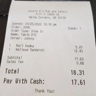 Not bad for lunch and a cocktail