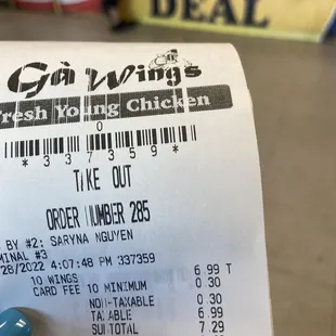 .30€ charge if you&apos;re not at $10