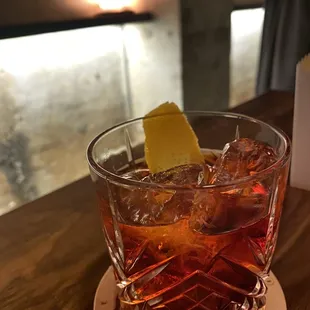 Very cool private booth for just two.