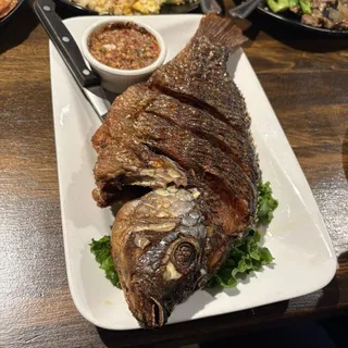 Deep Fried Whole Fish only tilapia