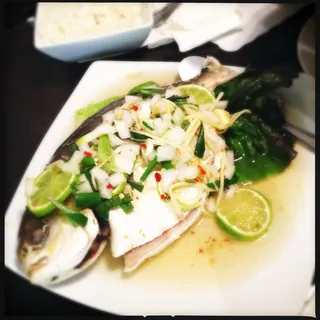 Steam Fish with Lemon Soup only tilapia