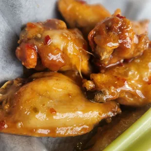 Thai garlic wings