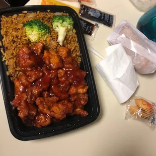 Take out- general tso combo