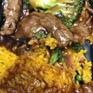 Beef &amp; broccoli combination