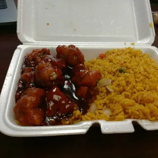 General TSO chicken. Not that good unfortunately