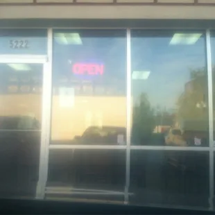 outside