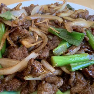 Mongolian Beef and Scallions