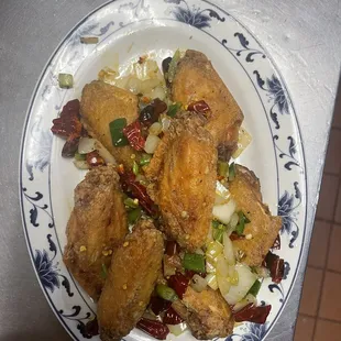 Pepper chicken wings !nice and fresh appetizer!