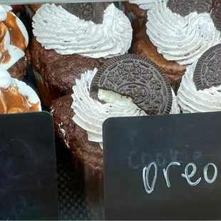 a display of a variety of pastries