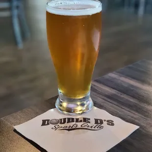 a glass of beer