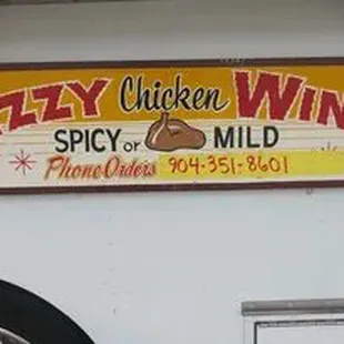 Dizzy Wings sign from previous Famous Womack's Texas Style BBQ in South Lake Tahoe