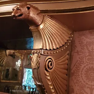 a horse head on the wall
