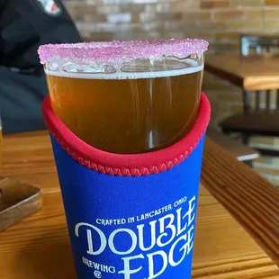 a cold beverage in a cup