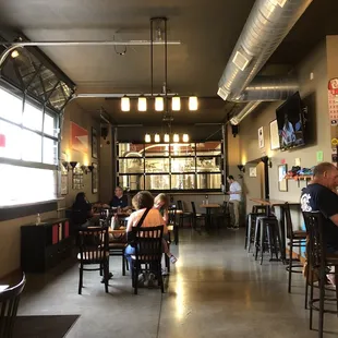 the inside of a restaurant
