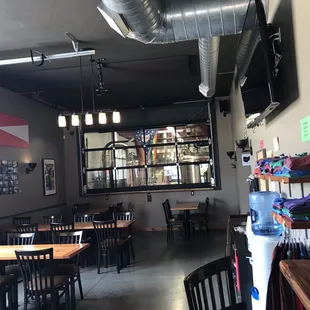 Nice view of the brewing room