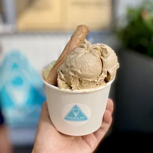 Hojicha and lilikoi