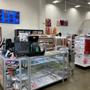 the inside of a grocery store