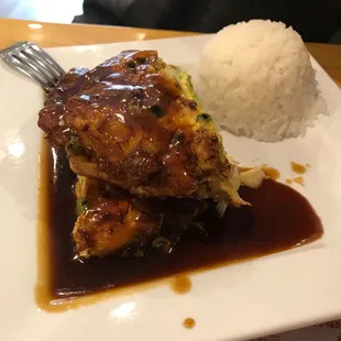 Chicken Egg Foo Young lunch