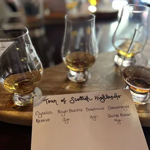 Whiskey Flight- Tour of Scottish Highlands