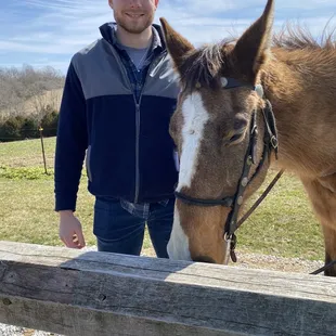 One of our friends paired up with his horse Sandy, one of the horses that started out at the ranch with Rocky and Dave!