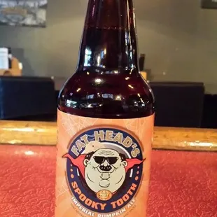 Now Featuring Fat Heads Spooky Tooth Pumpkin Ale 9% alc