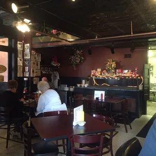 Inside diner