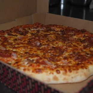 a pizza in a box