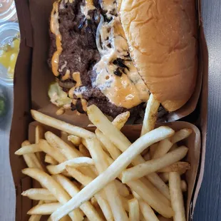 Double Up Smash Burger and Double Fries