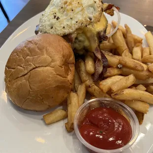 Double Nickle Breakfast Burger