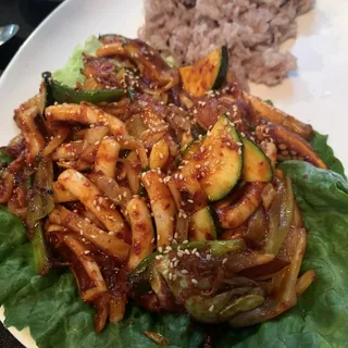 8. Spicy Squid with Rice