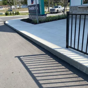 the shadow of a stop sign