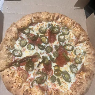 Pepperoni and  jalapeño medium pizza
