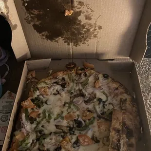 a pizza in a box