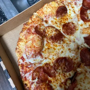 a pizza in a box