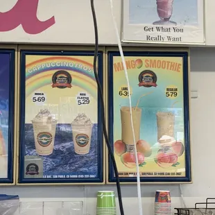 Menu as of March 2024