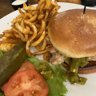 Cheesy Chicken Burger