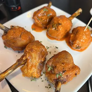 Delicious chicken wings. Horseradish Buffalo sauce