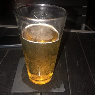 Cold beer on the patio