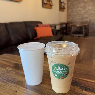 Log Cabin and Caramel Apple Pie Latte