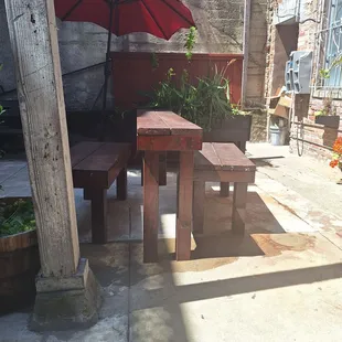 Outdoor seating area