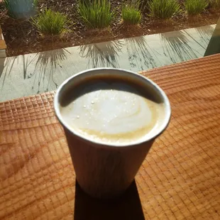 Vanilla Latte in morning sun
