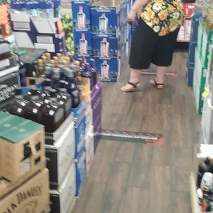 a woman in a grocery store