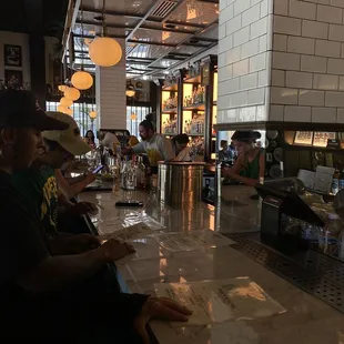 Beautiful area of the bar and huge selection of endless that they can make.